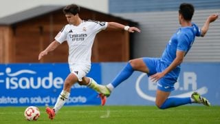 Gonzalo, ante el Fuenlabrada. (Real Madrid)