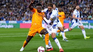 Vinicius durante el Leganes-Real Madrid. (Getty)