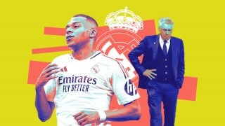 Mbappé y Ancelotti.