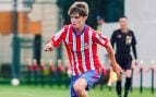 Luis Navarro, conocido como 'Curro', con el Atlético de Madrid. (@curroo.navarro)