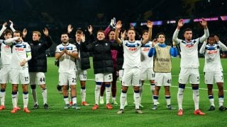 Los jugadores de la Atalanta tras la victoria ante el Young Boys de Berna. (GETTY)