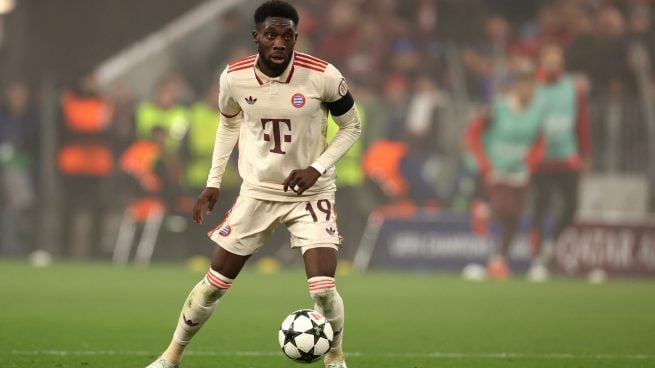 Alphonso Davies con el Bayern de Múnich. (GETTY)