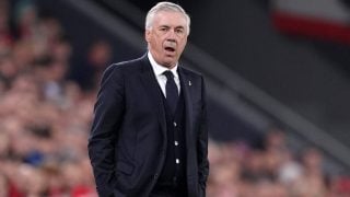 Ancelotti, durante un partido con el Real Madrid. (Getty)