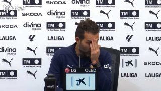 Rubén Baraja saltó en la rueda de prensa previa al partido contra el Rayo.