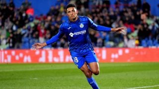 Álvaro Rodríguez con el Getafe. (GETTY)