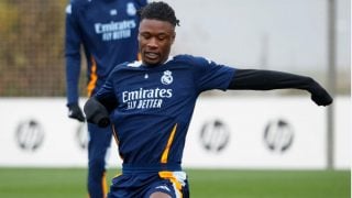 Camavinga, durante un entrenamiento. (Realmadrid.com)