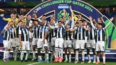 Pachuca celebra la victoria en la semifinal de la Copa Intercontinental. (Getty)