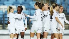 Las jugadoras del Real Madrid celebran un gol. (Getty)