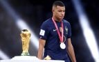 Mbappé en la final del Mundial de Catar. (GETTY)