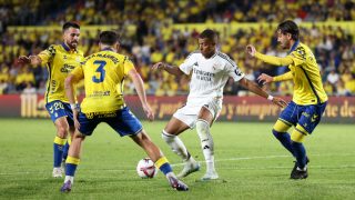 Mbappé en el partido entre el Real Madrid y Las Palmas. (Getty)