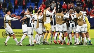 Pachuca celebrando su pase a la final de la Intercontinental. (EFE)