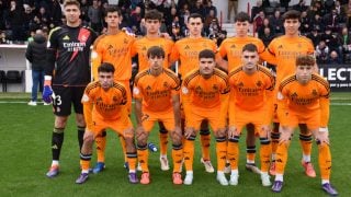 Alineación del Real Madrid Castilla. (R.F.)