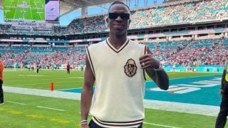 Vinicius en el partido de los Miami Dolphins. (Miami Dolphins)