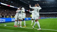 Los jugadores del Real Madrid celebran un gol. (Getty)