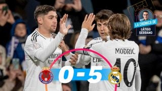 El Real Madrid goleó 0-5 a la Deportiva Minera.