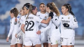 Las jugadoras del Real Madrid celebran un gol. (Real Madrid)