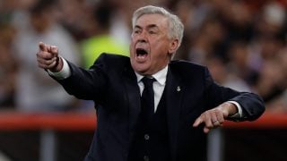 Ancelotti, durante un partido con el Real Madrid. (Getty)