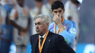 Ancelotti, tras perder la final de la Supercopa. (Getty)