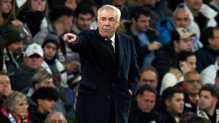 Ancelotti, durante un partido con el Real Madrid. (Getty)