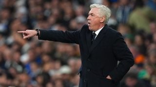 Ancelotti, durante un partido con el Real Madrid. (Getty)