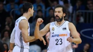 Sergio Llull celebra una canasta frente al MoraBanc Andorra. (EFE)