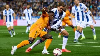 Vinicius ante Sergio en un Leganés-Real Madrid. (Getty)