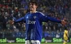 Nico Paz celebrando un gol con el Como. (GETTY)