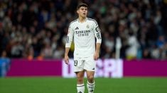 Lorenzo Aguado con el Real Madrid. (GETTY)