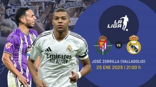 Valladolid y Real Madrid se miden en la Liga.