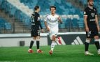 Pol Fortuny celebrando un gol con el Castilla. (@polfortuny_)