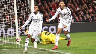 Rodrygo festejando un gol junto a Mbappé. (EFE) Express – file (4) (1)