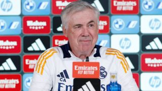 Ancelotti en rueda de prensa. (Realmadrid.com)