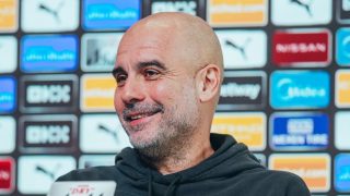 Pep Guardiola, en rueda de prensa. (Manchester City)