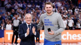 Florentino Pérez y Luka Doncic. (EP)
