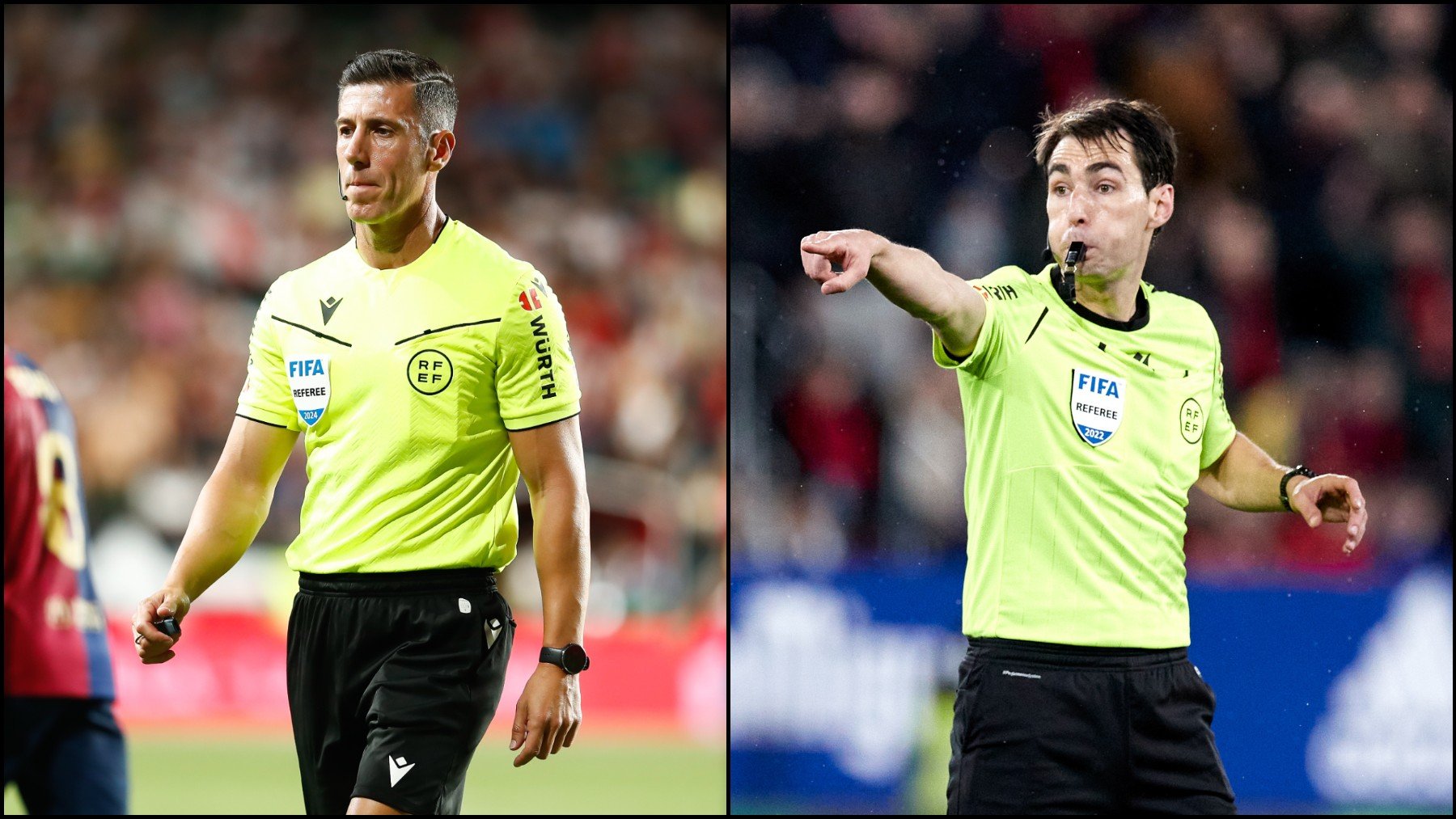 Soto Grado y De Burgos Bengoetxea: el dúo arbitral que marcó la historia en un Clásico contra el Real Madrid