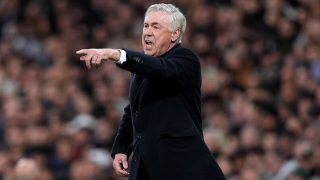 Ancelotti, durante un partido con el Real Madrid. (Getty)