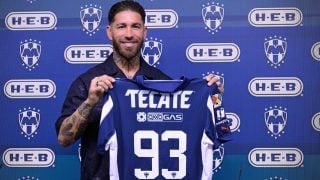 Ramos en su presentación con Rayados. (@Rayados)