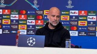 Guardiola, en rueda de prensa.