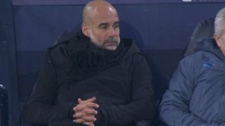 Pep Guardiola, tras la remontada del Real Madrid. (Movistar)