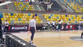 Dzanan Musa, uno más en el entrenamiento del Real Madrid.