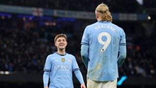 Haaland celebra la victoria del City ante el Newcastle. (Getty)