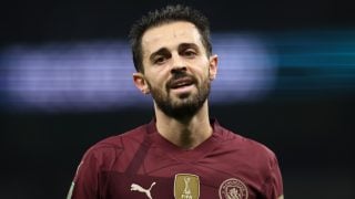 Bernardo Silva, durante un partido con el Manchester City. (Getty)