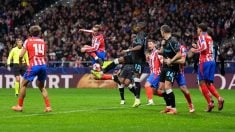 Imagen del Atlético-Leverkusen de la liguilla de la Champions. (Getty)