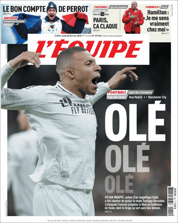 Mbappé prensa mundial