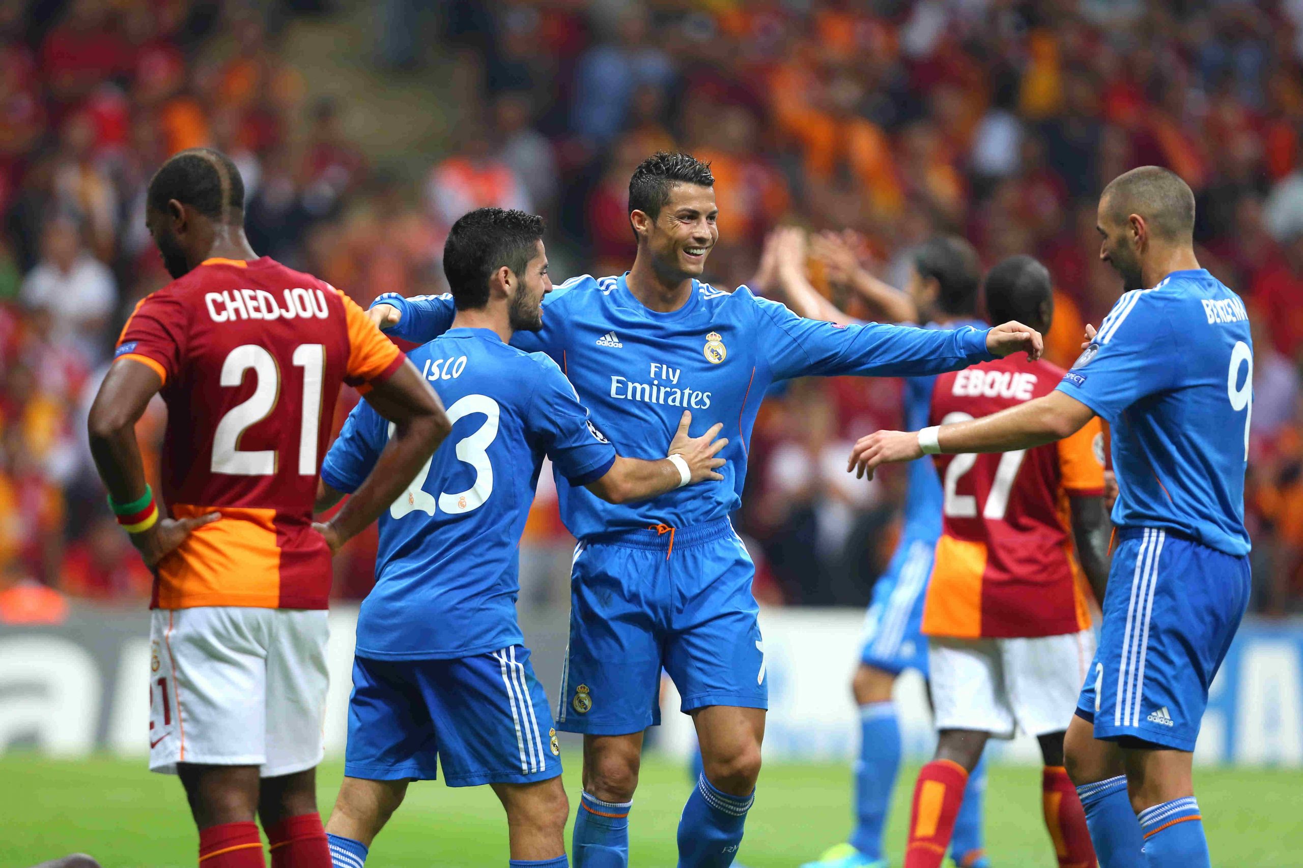 Cristiano contra el Galatasaray. (GETTY)