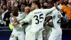 El Real Madrid celebra un gol ante el City. (Getty)