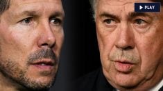 Simeone y Ancelotti serán protagonistas del derbi del Metropolitano. (Getty)