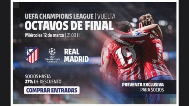 El correo del Atlético de Madrid a sus socios.