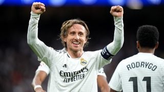 Modric celebra un gol con el Real Madrid. (Getty)