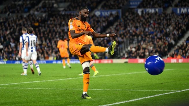 Rüdiger contra la Real Sociedad. (GETTY)